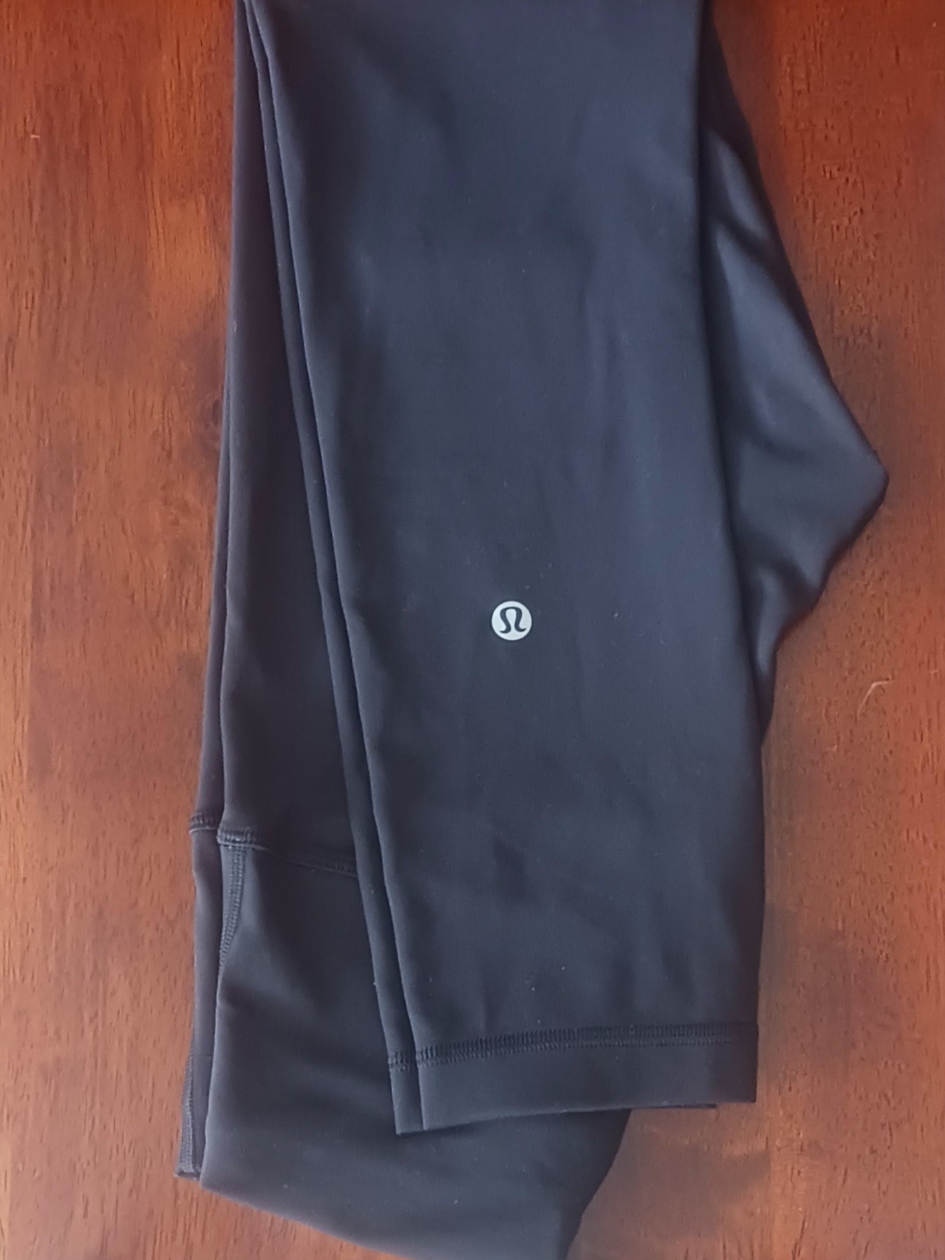 Lululemon Athletica Black Performance Leggings With Logo